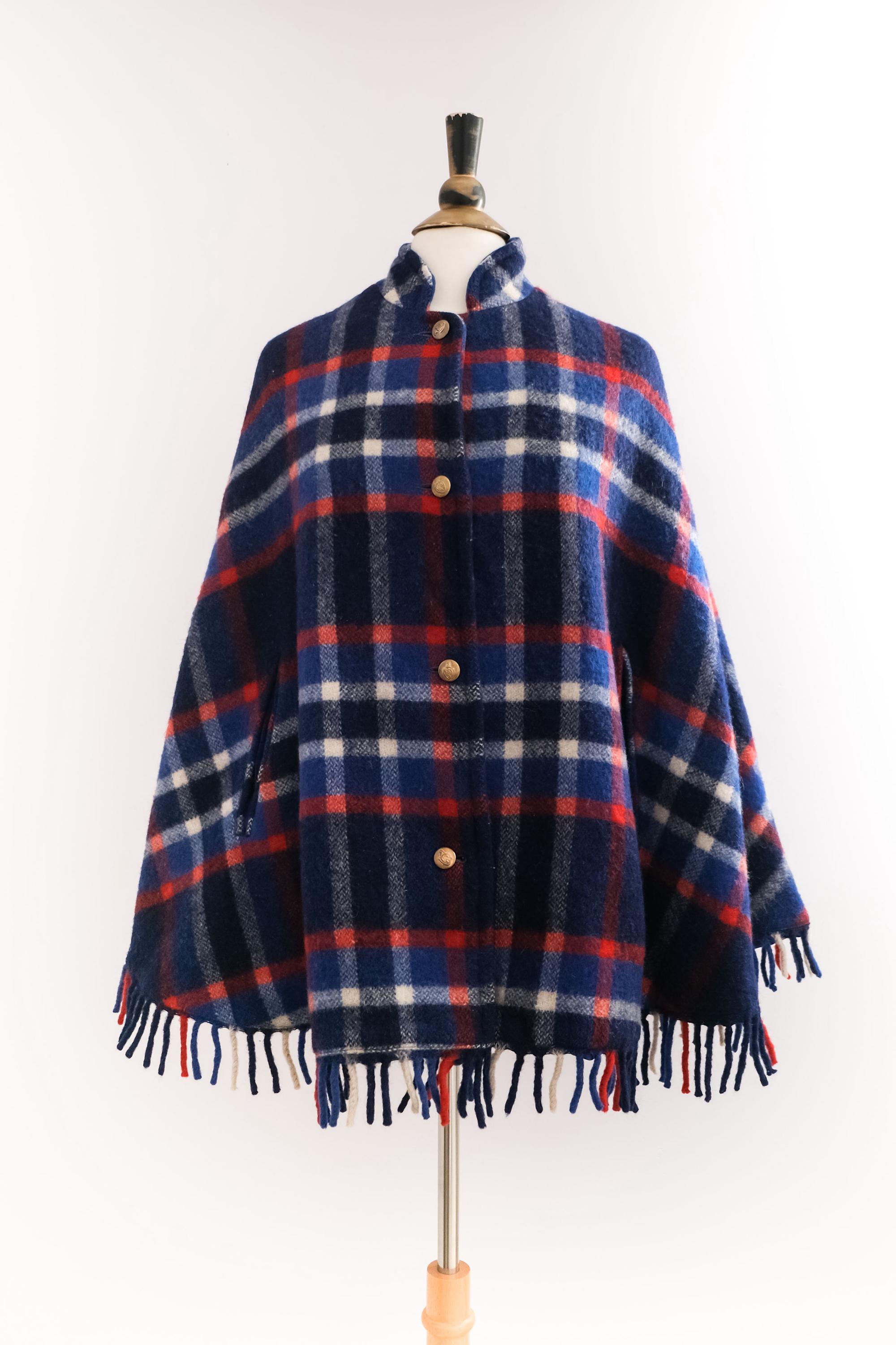 1970s～ euro vintage cape Vintage 1970's Jaeger Cape - Brick Vintage