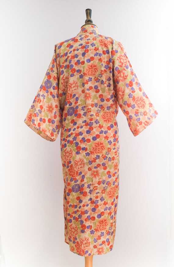 Antique 1920’s RARE Japanese Silk Floral Robe - Gem