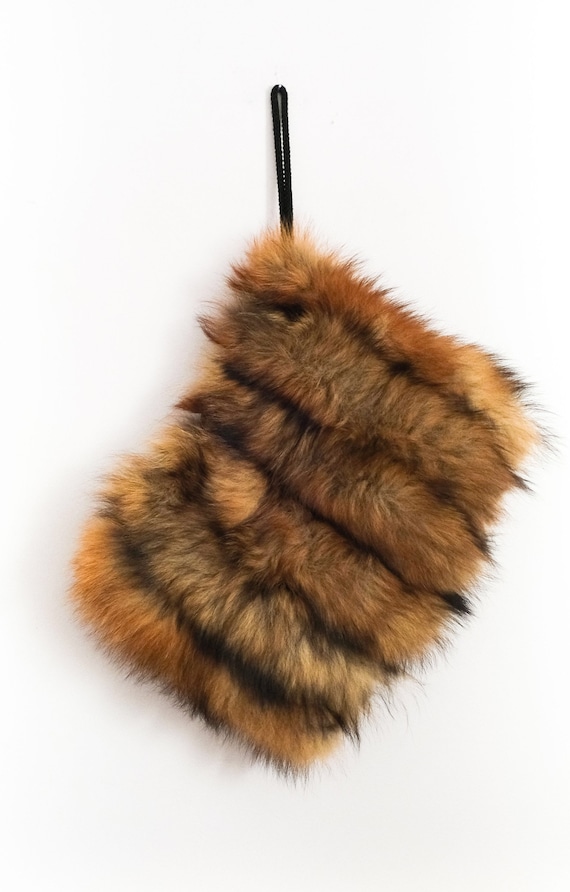 1940’s Faux-Fur Satin Muff/Hand Warmer • ONE SIZE