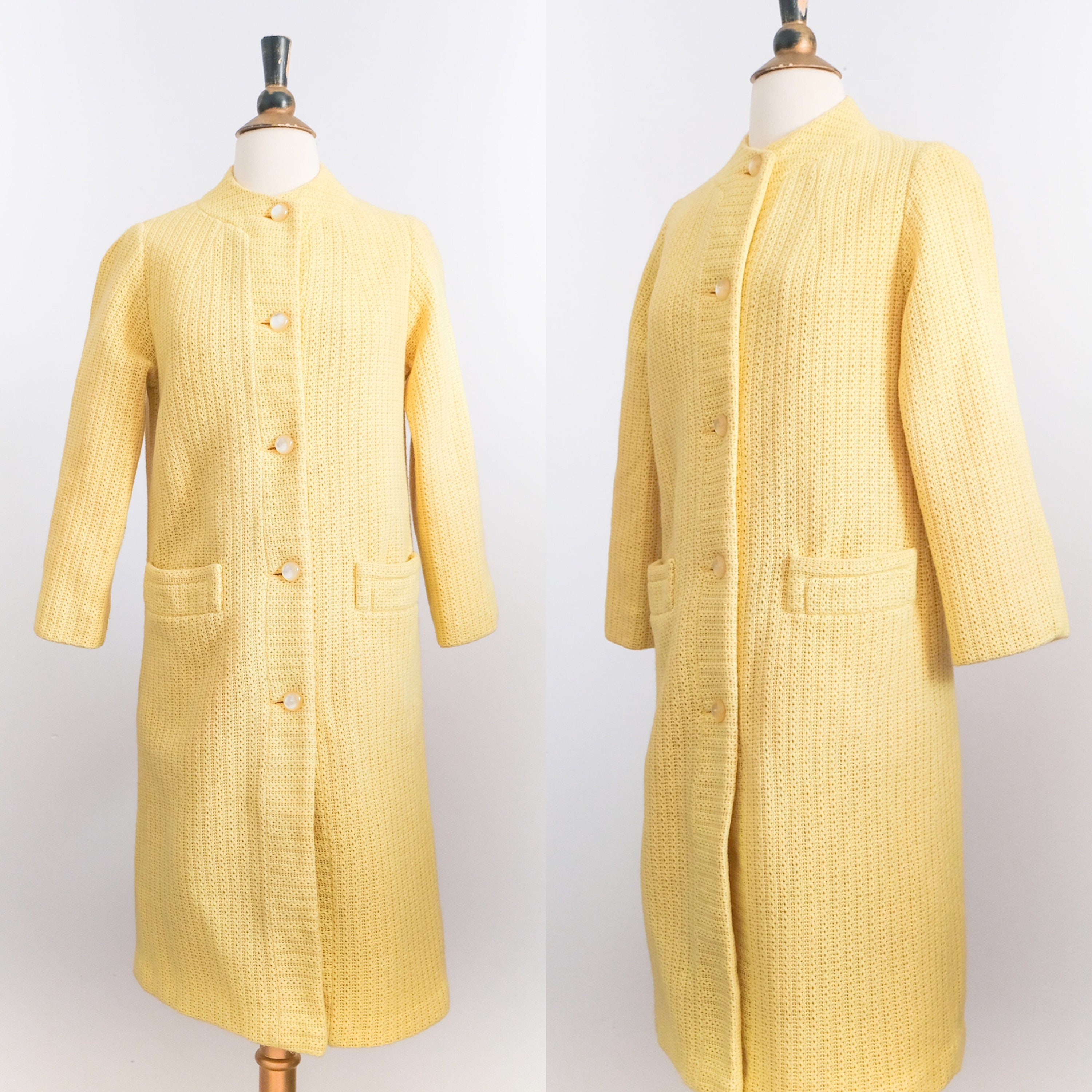 Pastel shop yellow coat