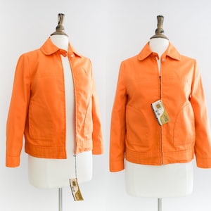 Vintage DEADSTOCK 1970’s Orange Jacket • S