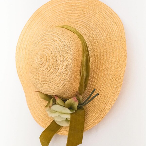 Floral Straw Hat Etsy