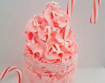 Fluffy Whipped Soap Candy Cane