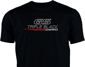 T-Shirt R 1250 GS Triple Noir pour les fans de BMW R1250 GS
