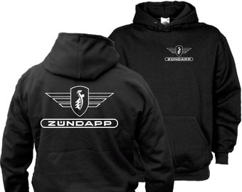 Zündapp  Kapuzenpullover - Hoodie -Doppelseitiger Aufdruck