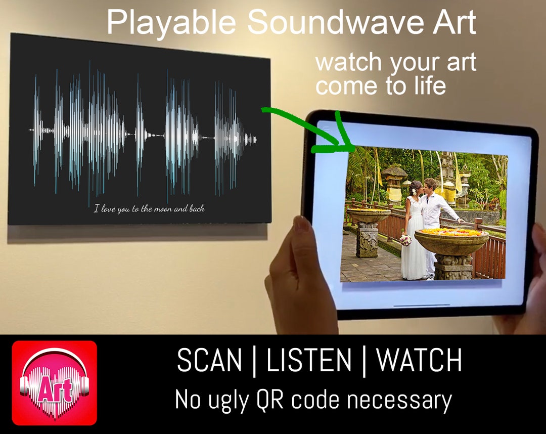 Soundwave Art Aluminum Create Your Own Playable Soundwave Art, Watch