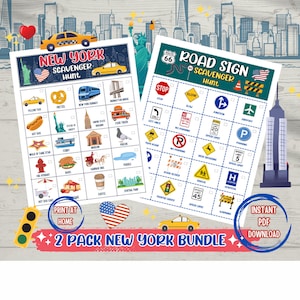 New York City Scavenger Hunt | Kids & Adult Games | Travel Games | Road Trip| Instant Download |Outdoor Activity | Kids Scavenger Hunt | PDF