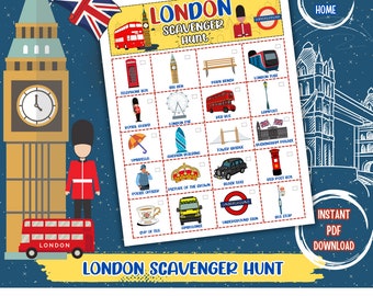 London Scavenger Hunt Game: Family Holiday Activity (PDF)