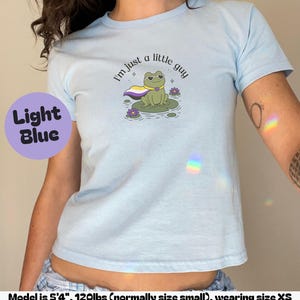 Non-binary Pride Baby Tee, Funny Frog Meme Shirt, Non-binary Flag Tee, Weirdcore, Pride Month, LGBTQ Pride, Genderqueer Tee