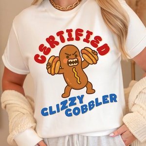 Camiseta Glizzy Gobbler, camiseta del 4 de julio, camiseta de dibujos animados, divertida camiseta de perrito caliente, linda prenda unisex