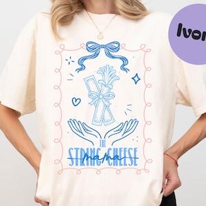 String Käse Mama Tarot Comfort Farben Shirt, Kleinkind Mama Sweatshirt, Muttertagsgeschenk, lustiges Mamaleben, Mutterschaft T-Shirt, überreizte Mama