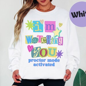 Funny Y2K Test Day Sweatshirt, Ransom Note Teacher Testing Crewneck, State Testing Sweater, Testing Coordinator, Teacher State Testing