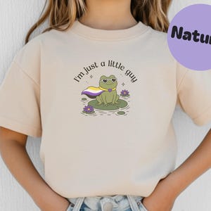 Chemise jeunesse non binaire fierté, t-shirt meme enfants grenouille drôle, t-shirt drapeau non binaire, Weirdcore, mois de la fierté, fierté LGBTQ, t-shirt genderqueer