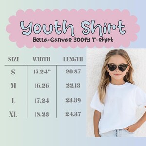Youth Shirt, Bella+Canvas 3001Y T-Shirt, Kids Clothing, Casual Wear, comfy fit, Summer Fashion, Childrens Apparel, Trendy Top