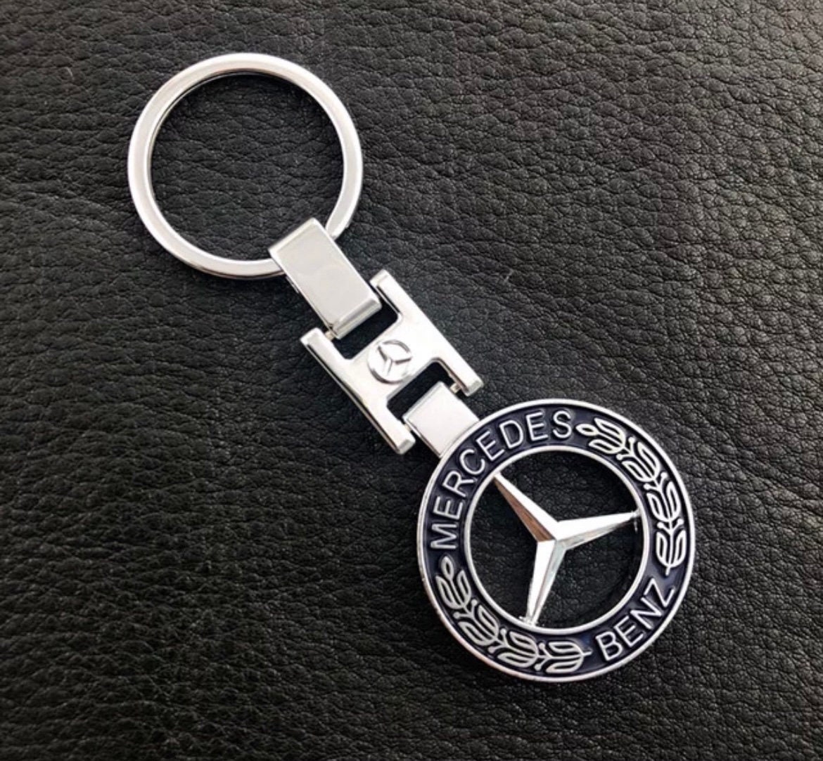 MercedesBenz Keychain/Keychain Silver Etsy