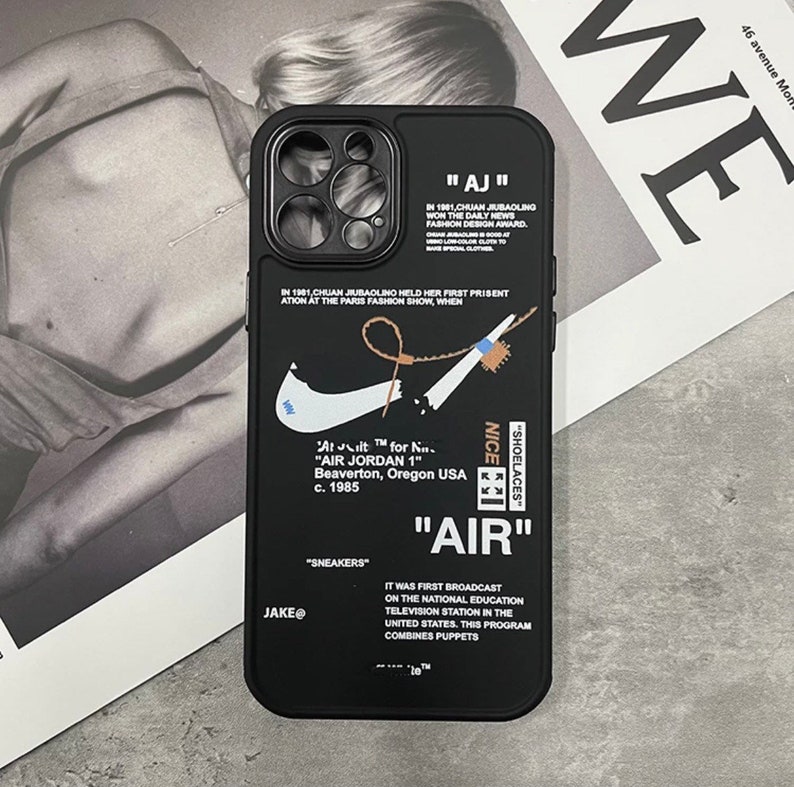 Iphone Case Case Nike Off White Inspired Black White Tpu X Etsy