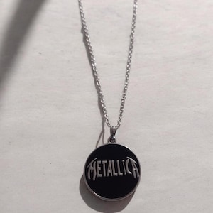 Boxed Metallica Enamel And Sterling Silver Necklace