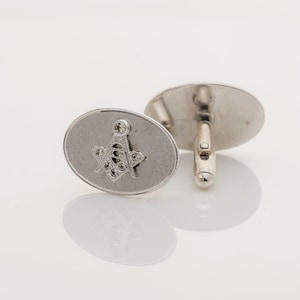 Sterling Silver Masonic Cuff links - Freemason