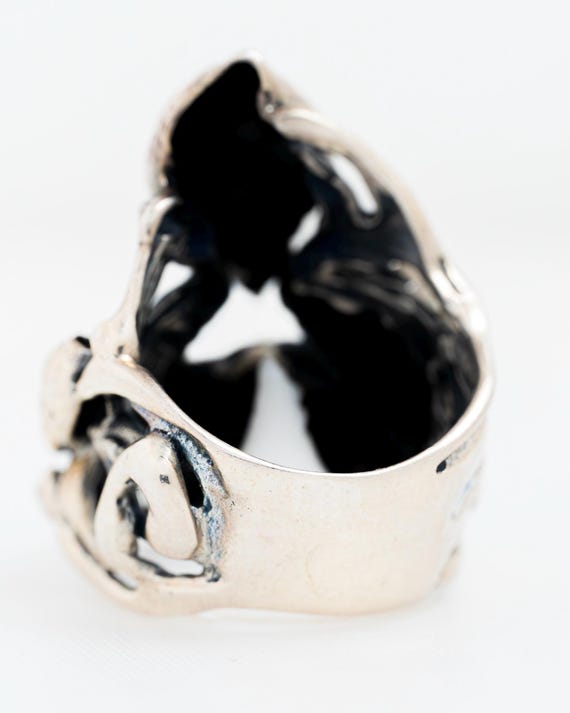 Sterling Silver Conch Shell Statement Ring Ultra … - image 3