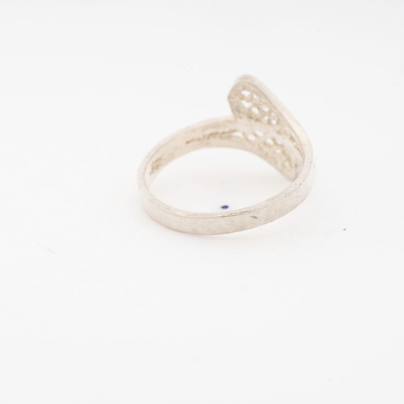 Crossover Ring, sterling silver, size 7 - image 4