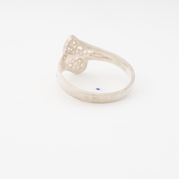Crossover Ring, sterling silver, size 7 - image 3