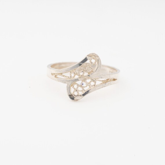 Crossover Ring, sterling silver, size 7 - image 6