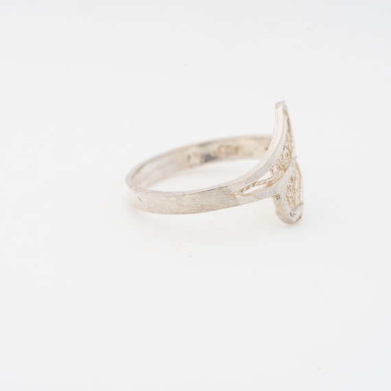 Crossover Ring, sterling silver, size 7 - image 5