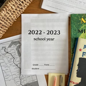 2022-2023 Charlotte Mason Inspired PRINTABLE digital homeschool PLANNER pdf