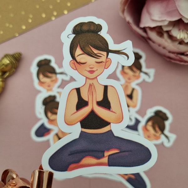 Sticker Yoga Pose