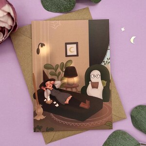 Therapie Hexe Postkarte Gesundheit