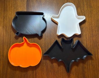 Halloween Themed Trays for Cake Balls, Strawberries, Charcuterie, and Treats