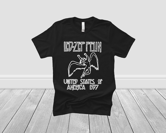 Led Zeppelin black graphic t-shirt, Rock shirt, music shirt, 70's shirt, 80's shirt, 90's shirt, Band Shirt,