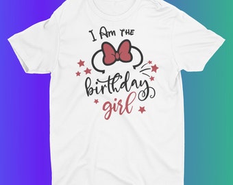 Custom Disneyland DisneyWorld Celebration Birthday Girl Family Shirts  Mickey Mouse T Shirts Disneyland Shirts Birthday Shirts Group Shirts