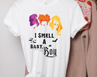 Camisa Hocus Pocus, camisas de revelación de género, es una camisa BOY Hocus Pocus, camiseta de las hermanas Sanderson, traje de Halloween, camisas de Halloween 2023,