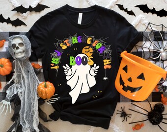 Camisa de Halloween, camisa de Halloween para mujer, solo estoy aquí para la camisa Boos, Halloween para mujer, camisa linda de Halloween, camisa espeluznante, camisa Boo, unisex