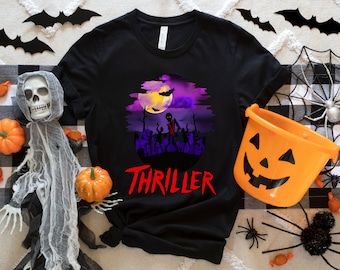 Camisa de suspense de Michael Jackson, camisa de Michael Jackson, camisa de Halloween de Michael Jackson, camisa de Halloween para niños, Michael Jackson Kids Spooky
