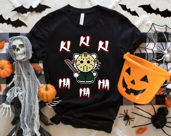 Camisa Hello Kitty, camisa Hello Kitty Horror Movie, película de terror, camisa Jason Voorhees, camisa Hello Kitty Jason Voorhees, viernes 13