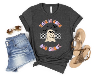 Esta es una camisa de hoja de boo, camisa divertida de Halloween para mujeres, camiseta gráfica de Halloween, camiseta gráfica de fantasma divertido, regalo de Halloween, fiesta de Halloween