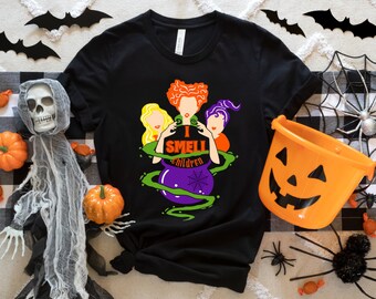 Camisa Hocus Pocus, Camisas de fiesta de Halloween, Hocus Pocus, Camiseta de las hermanas Sanderson, Traje de Halloween, Camisas de Halloween 2023, Huelo a niños