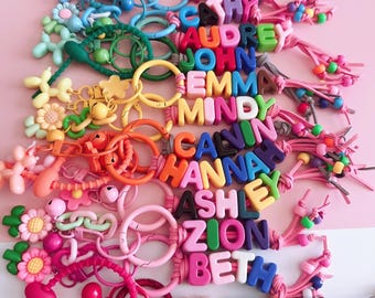 Personalized Name Bag Charm: Bulk Kids Birthday Goodie Bag Charms/ cell phone charm