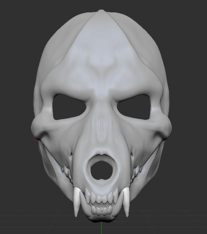 Skull Dog Mask Movable Articulated Jaw Etsy