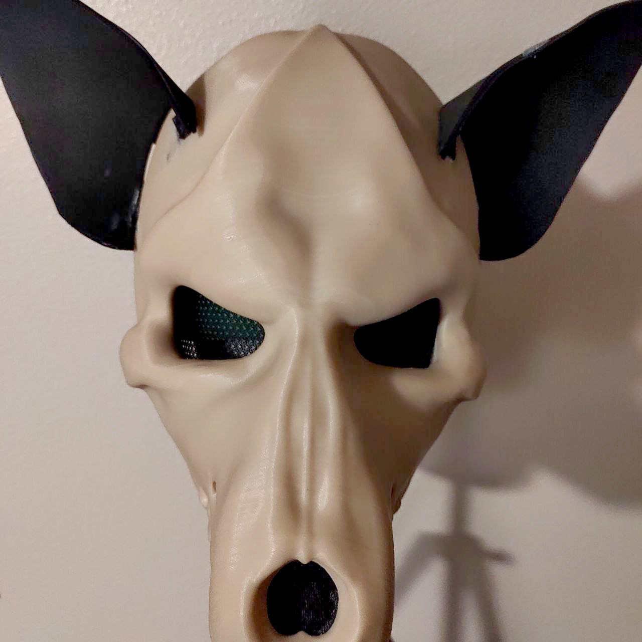 Skull Dog Mask Movable Articulated Jaw Etsy