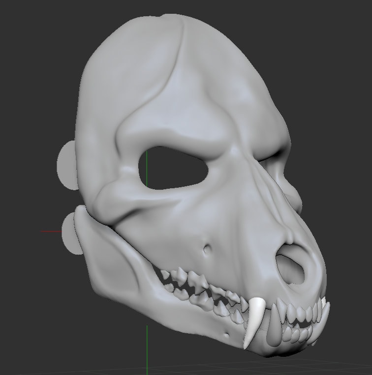 Skull Dog Mask Movable Articulated Jaw Etsy