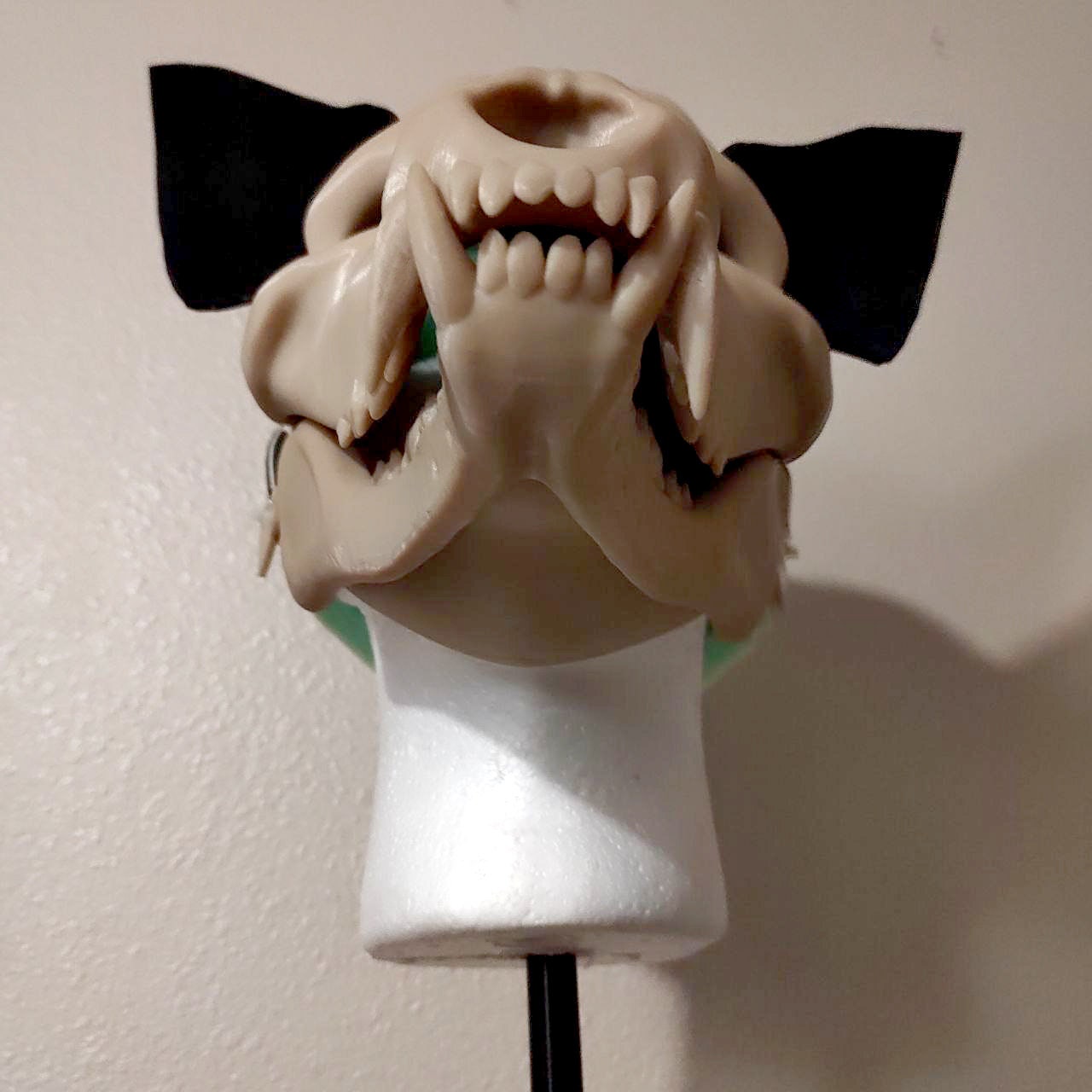 Skull Dog Mask Movable Articulated Jaw Etsy