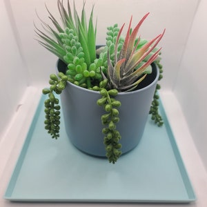 植木鉢用スクエア排水トレイ、12色、小～大（50～225 mm）環境に優しいプラスチック - ギフト - プレゼント - 3Dプリント