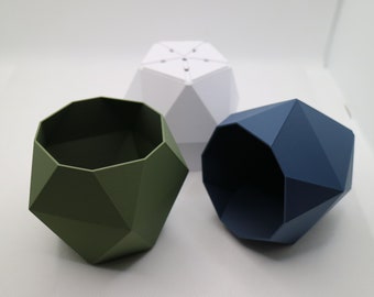 Geometric Plant pot / Planter - Pentagon-Triangle - Eco-friendly, sustainable, biodegradable plastic - Gift - Present - 3D Printed