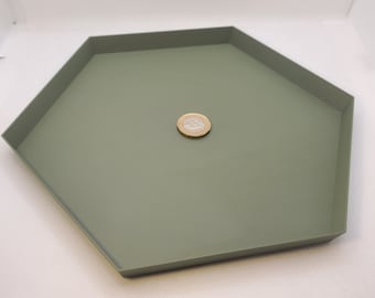 Sechseckige Ablaufschalen (3er-Set) für Blumentöpfe, klein-groß (50-200 mm) Umweltfreundliches Plastik - Geschenk - Präsent - 3D Gedruckt