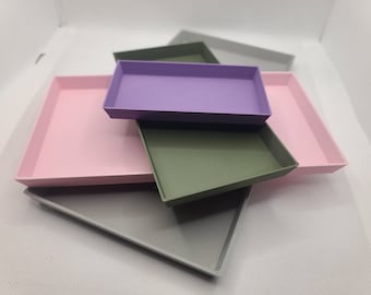 Rectangular Plant Pot Drip Tray – 3D-Printed Saucer in Multiple Sizes – Eco PLA