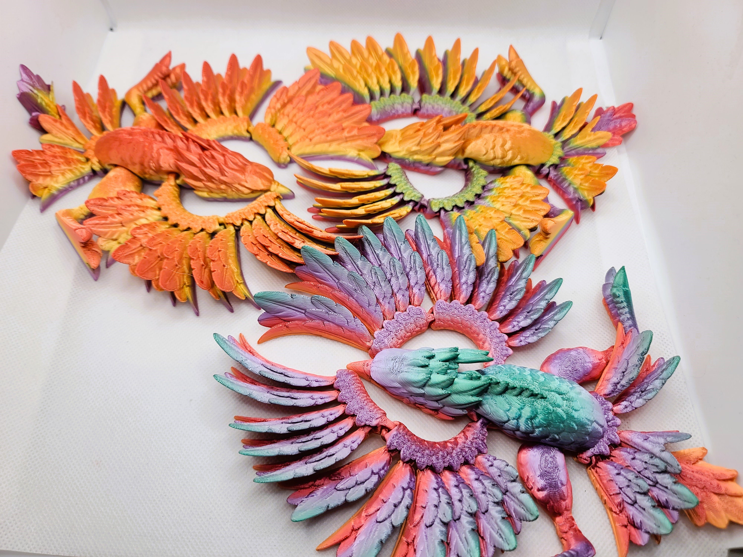 Flexible Phoenix Toy - Articulated Figurine - Sustainable Bio-plastic ...
