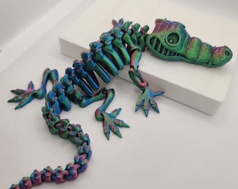 Flexibel krokodillenspeelgoed – scharnierend alligatorbeeldje – 3D-geprint Eco PLA – 14 kleuren